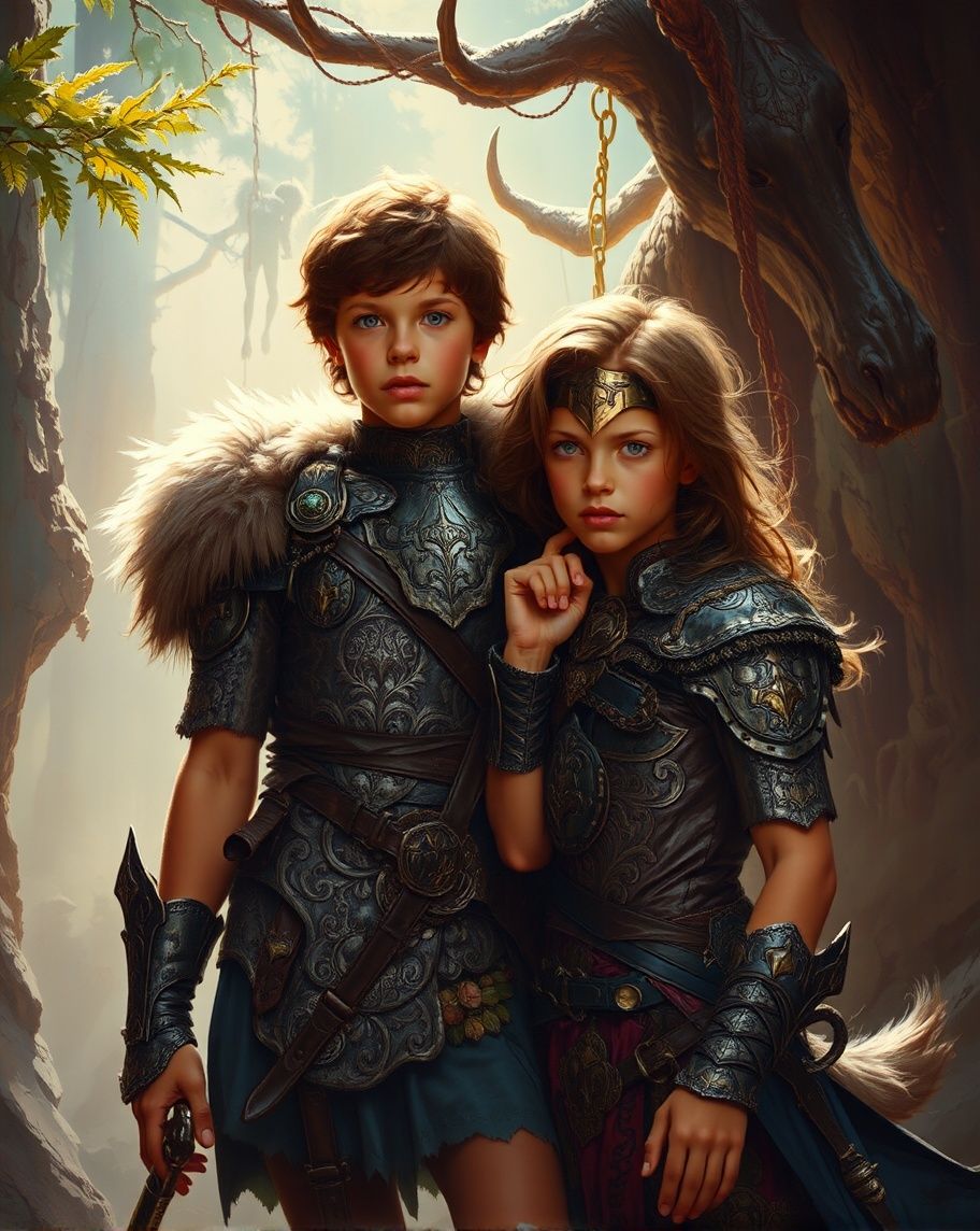 Young Warriors Lost In The Evil Forest.
