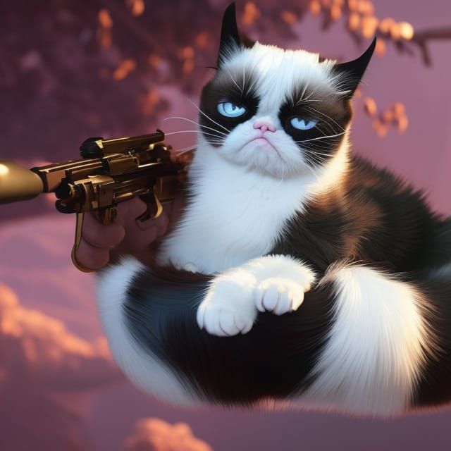 Grumpy Cat Wants You To Back Off!  by @Micheal Bomberger