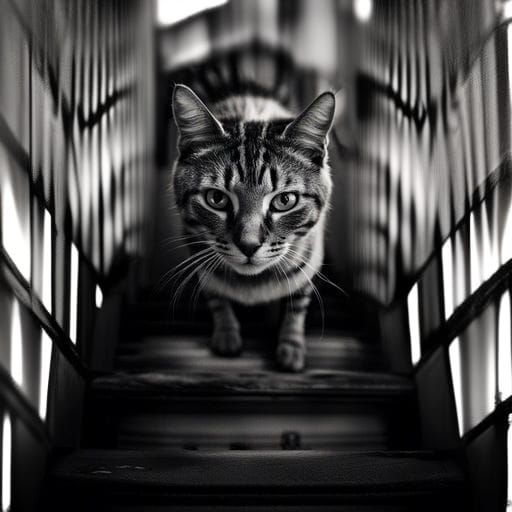 Walking up or down the stairs?