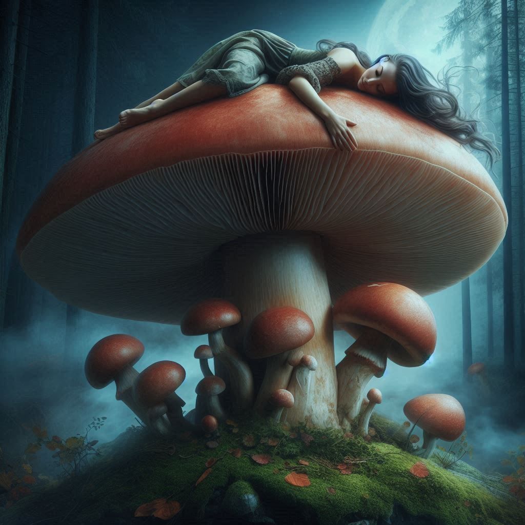 Nap on a mushroom