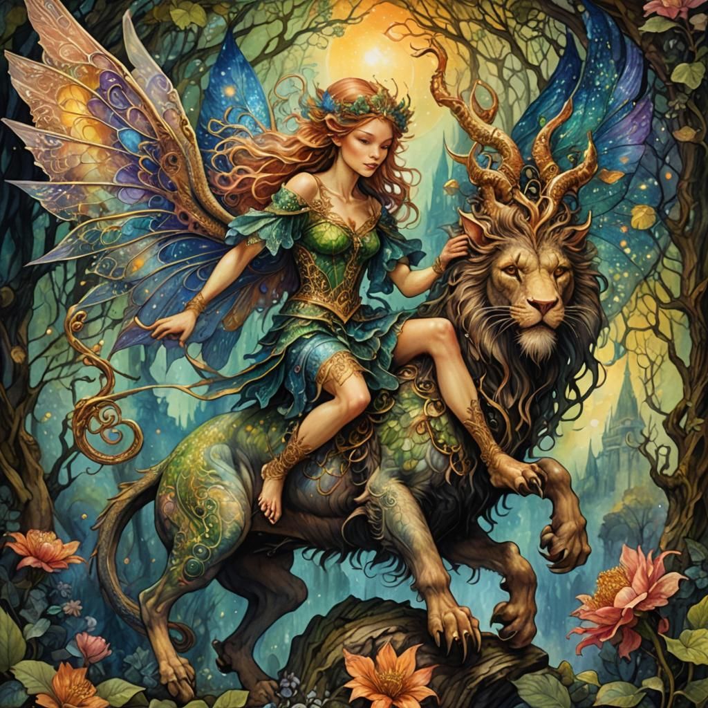 Filigree FAIRY ✨ RIDING Manticore