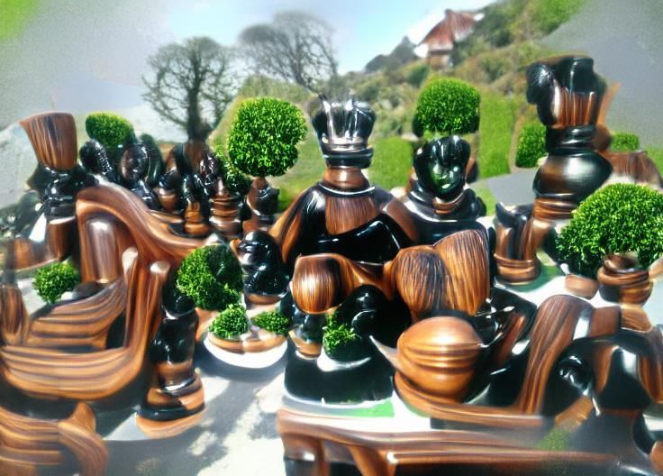 The Staunton chess family arrive for dinner