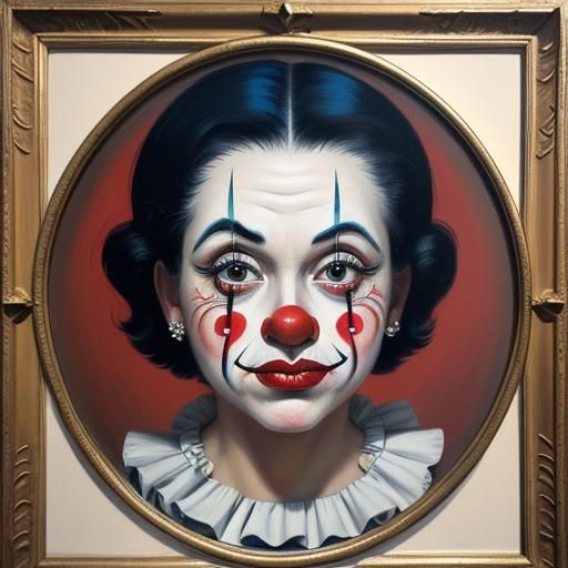 The clown girl