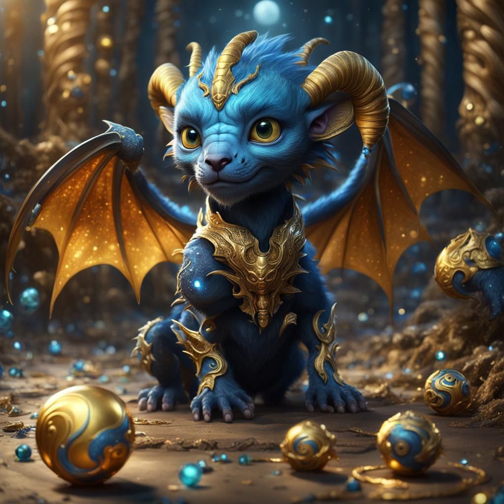 Baby Chimera  by @Pluto