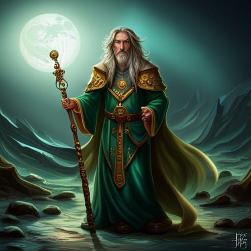 A Green Wizard - AI Generated Artwork - NightCafe Creator