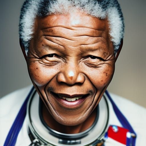 Nelson Mandela as an astronaut