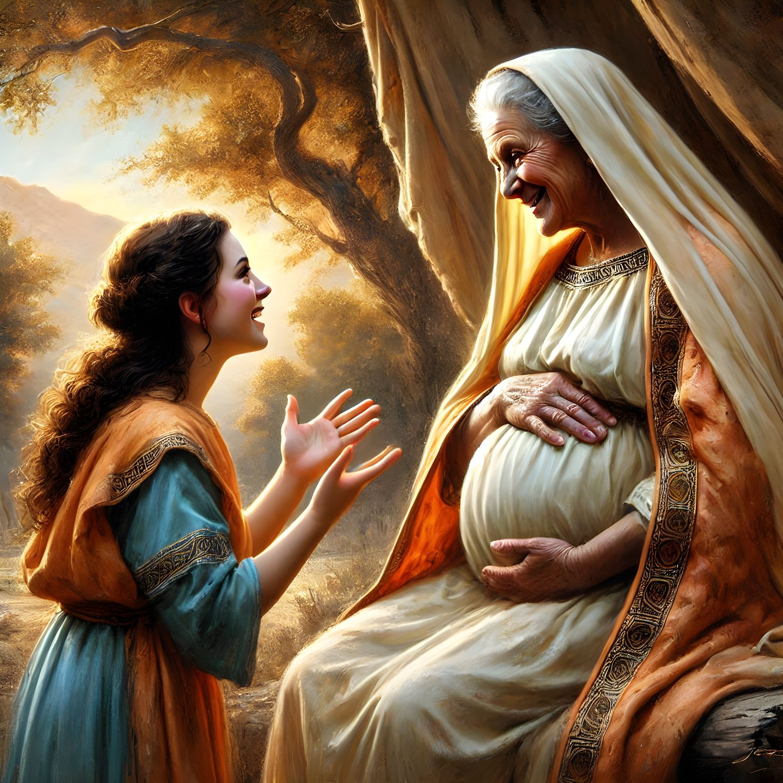 Elisabeth & Mary "Blessed art thou among women and blessed be the fruit of thy womb!"