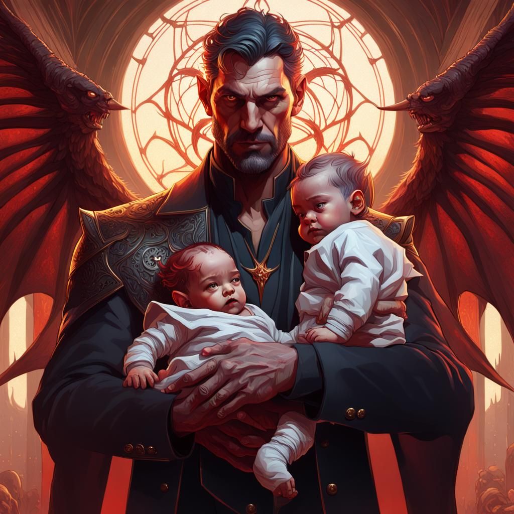 Lucifer with his babies