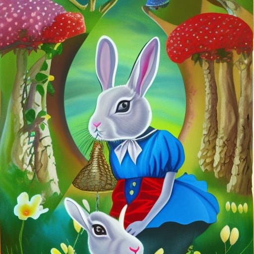 Rabbit hole Alice in wonderland