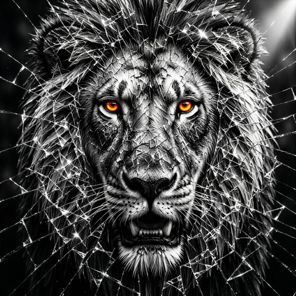 Shattered glass LoRA (Flux) - AI Image Generator - NightCafe