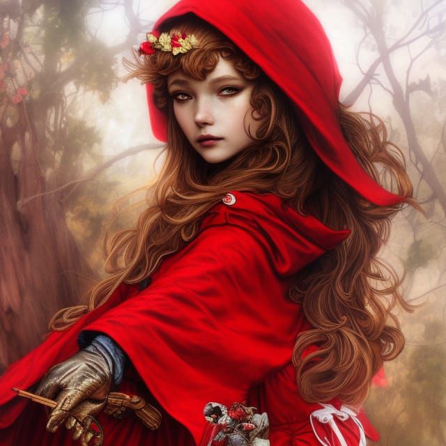 Little red riding hood  by @Pierce Bromance