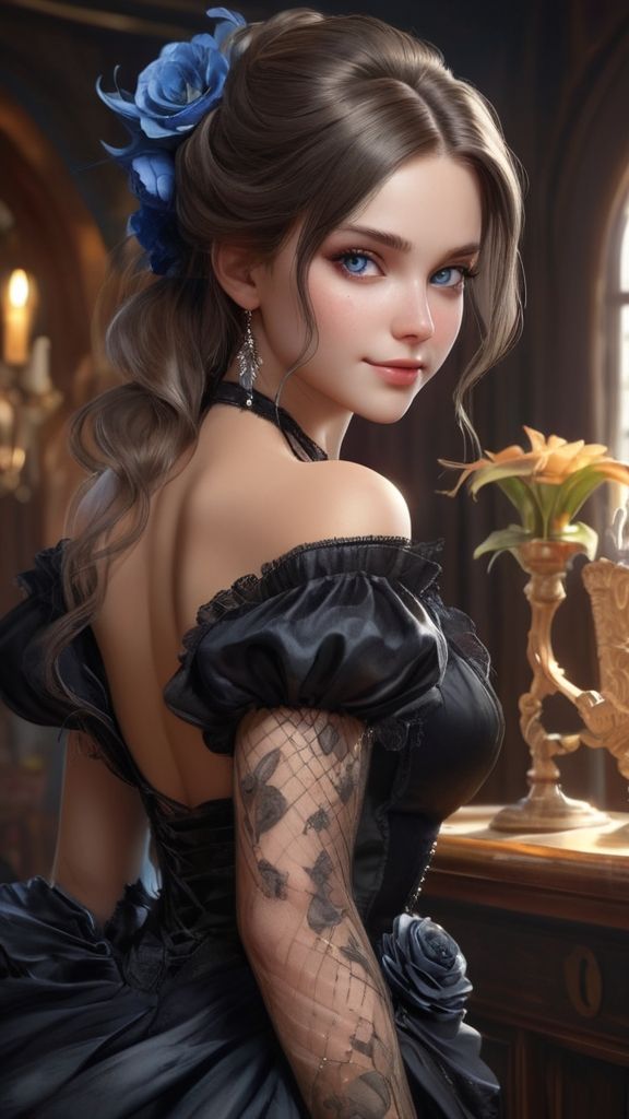 Organza Gothic dress