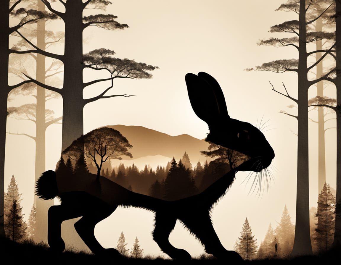 Forest Rabbit  by @Doomblob