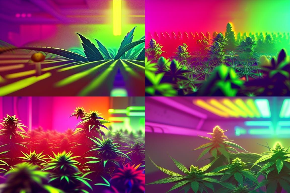 Rainbow Marijuana plants