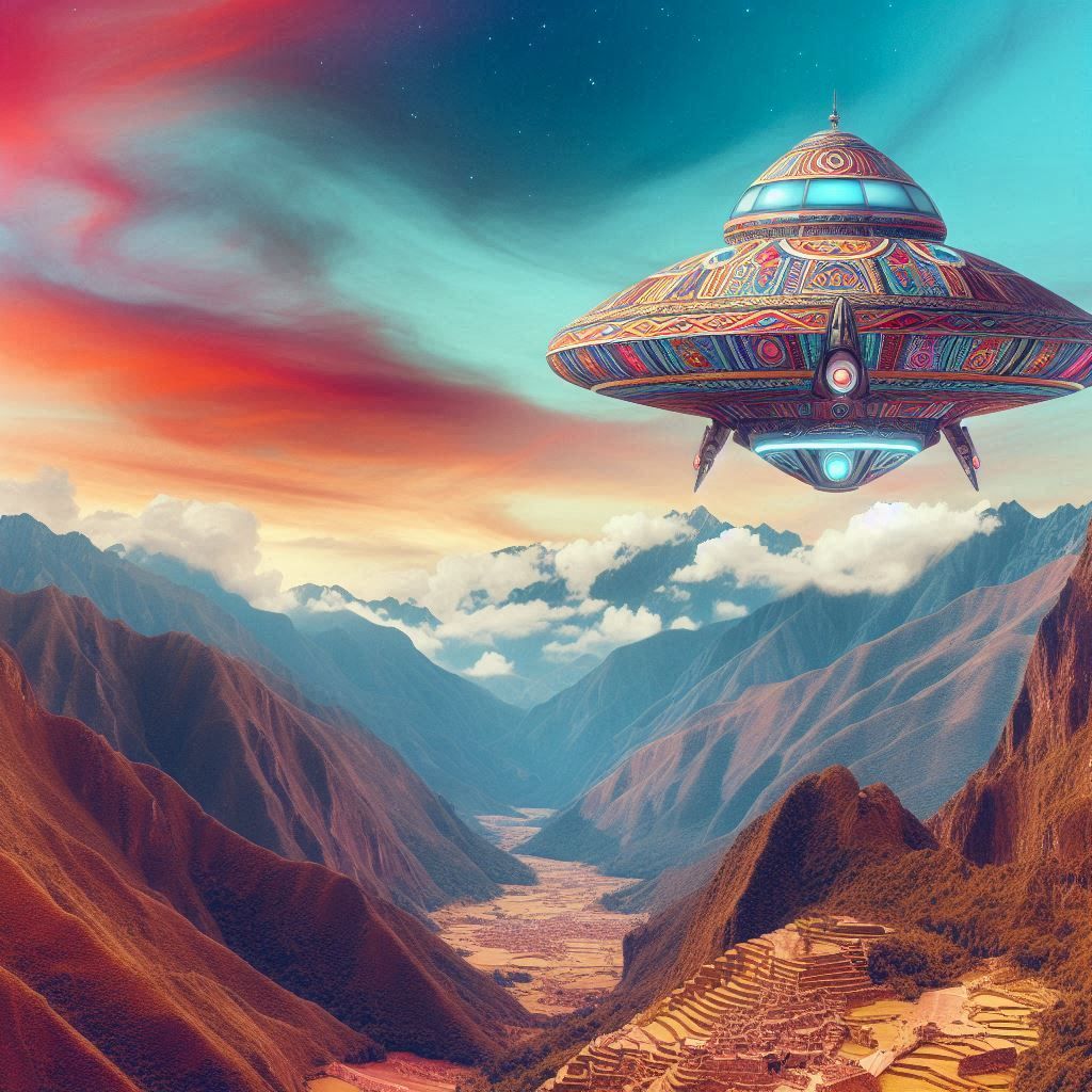 Did a vehicle, fly along the mountains, and find a place to park itself?