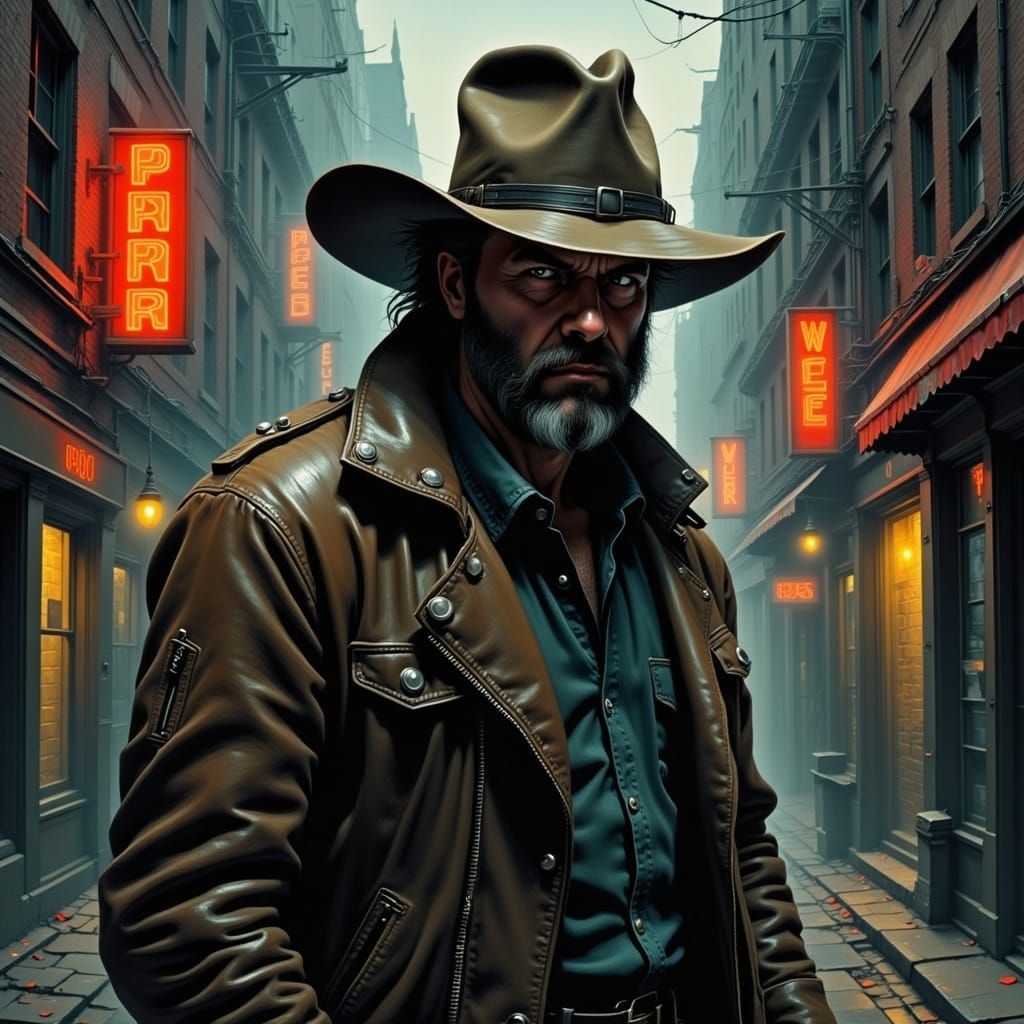  <lora:Burtonesqe:1.0>man