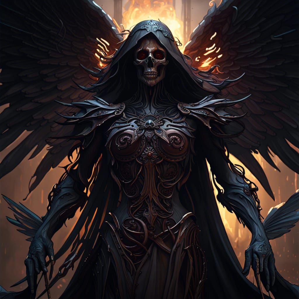 The angel of death - AI Generated Artwork - NightCafe Creator