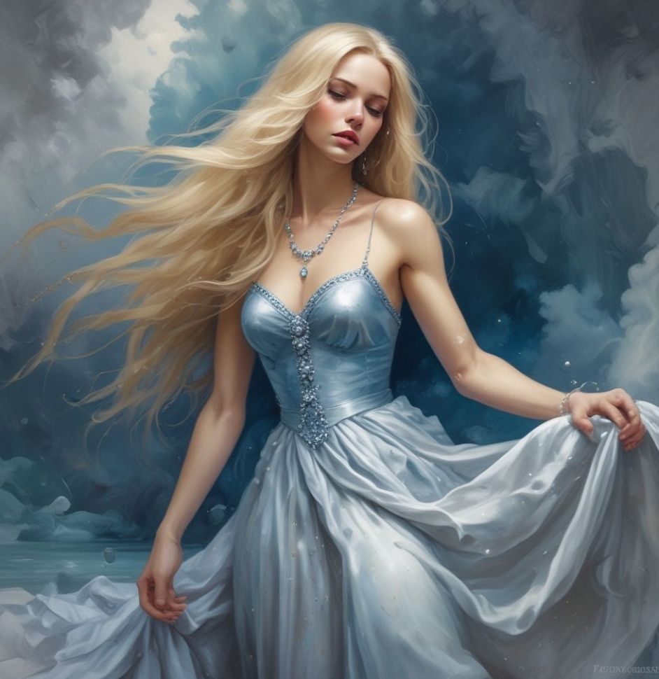 The Girl with Tears from Pearls