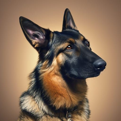 German shepherd  by @Lochlin King
