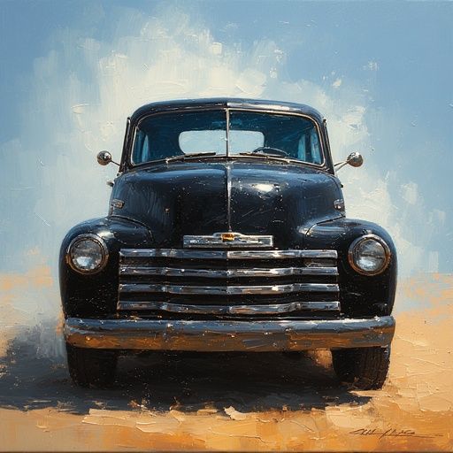 BLACK CHEVY SILVERADO.