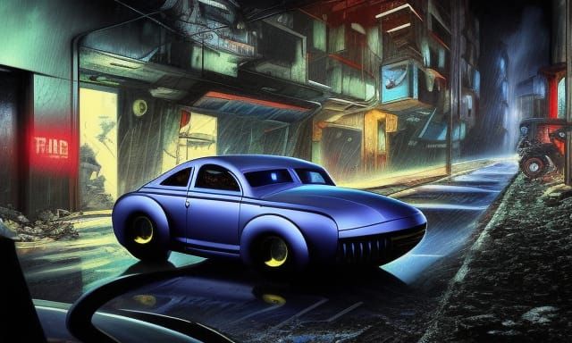Futuristic scif carbon fiber alien spacecraft retro 1944 for...