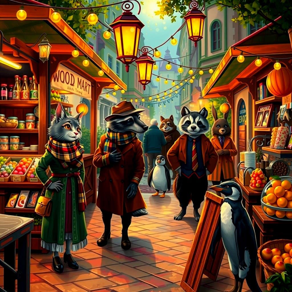 Animals Shop at Night  by @Melanie Rhoades 