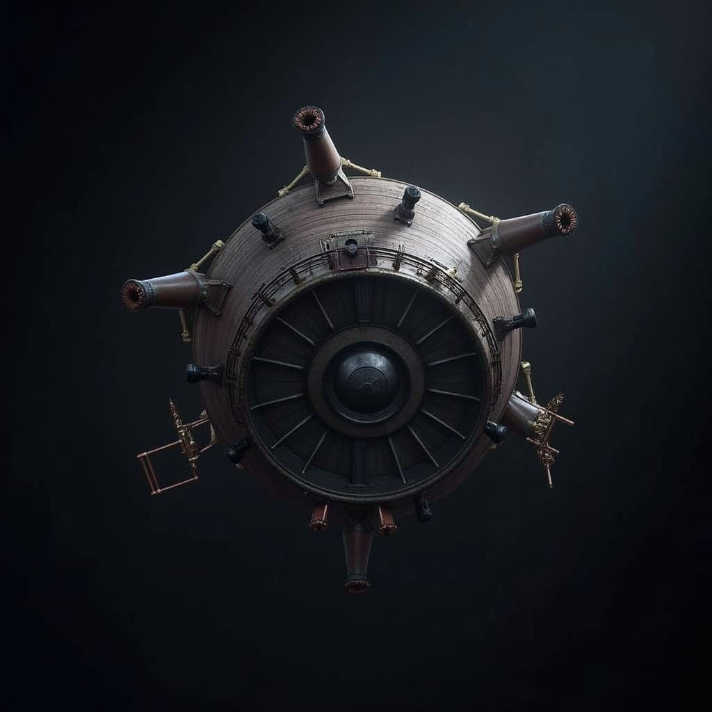 Fantastical Warship in Steam-Powered Splendor
