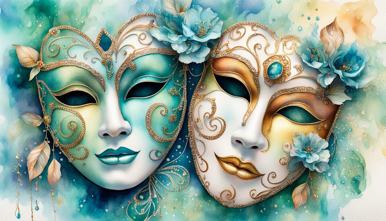 Venetian masks  by @Nancy Soul
