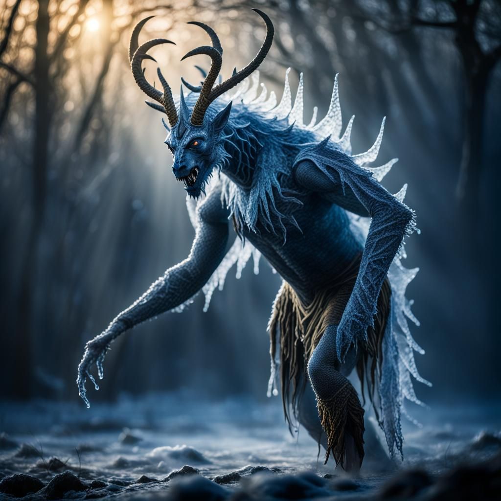 "Ice." Fantasy, Hyper Realistic