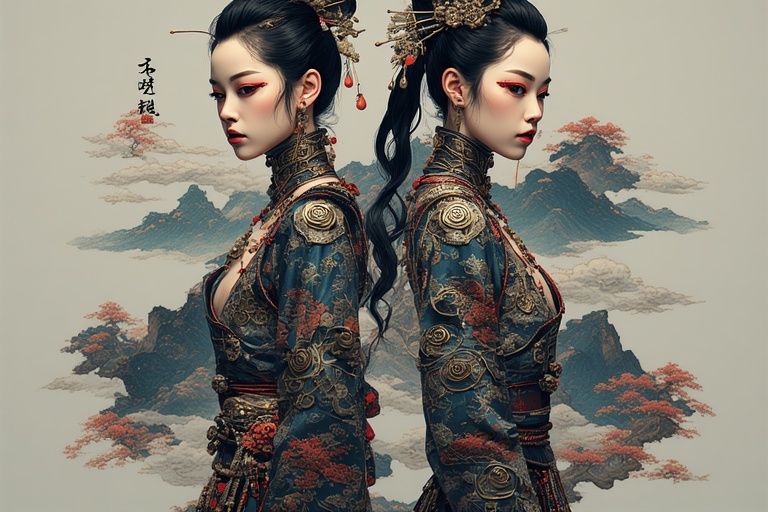 Exotic Female Cyborg Twins