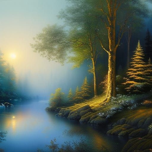 Bob Ross inspired