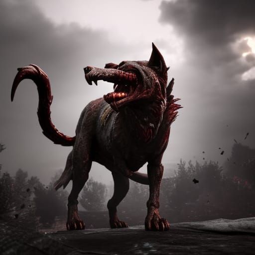 Hell hound - AI Generated Artwork - NightCafe Creator