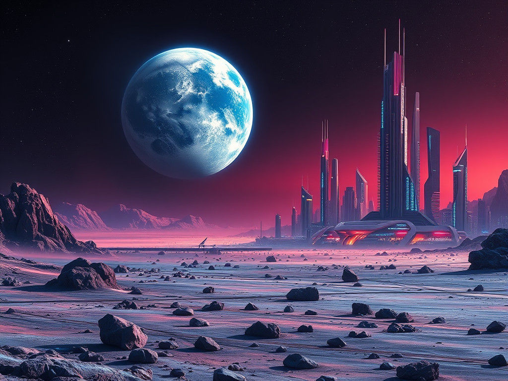 Earthrise 2068  by @DrorFreedom