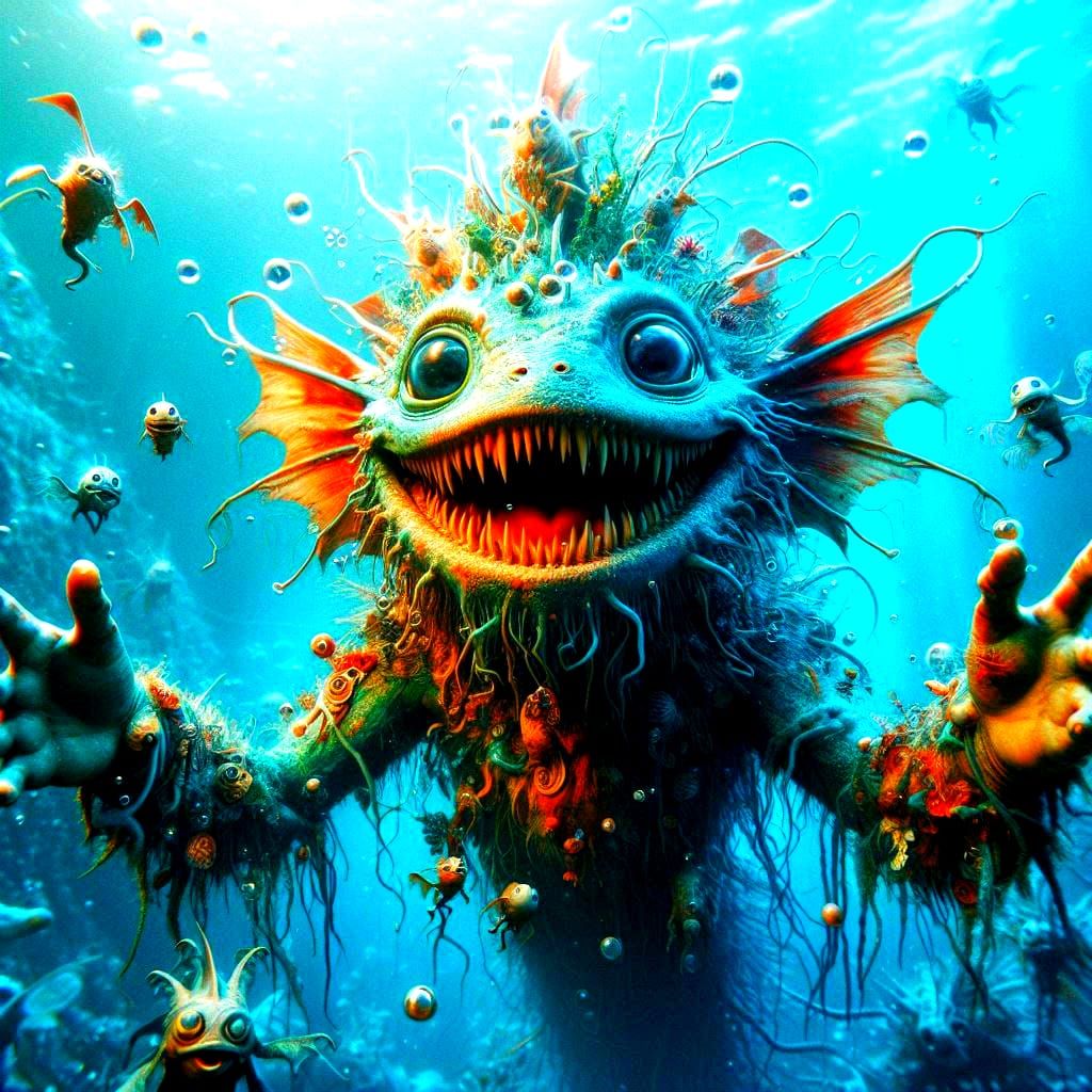 adorable fairy-tale fantasy creature portrait..