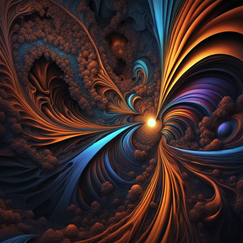 Fractal surreal wallpaper - AI Generated Artwork - NightCafe Creator