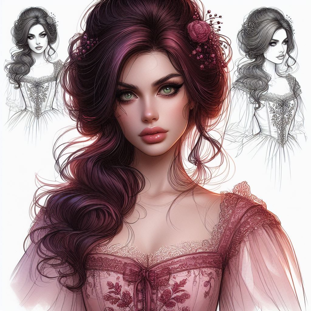 D3 Demon Princess Fantasy Fashion Portrait - AI Generated Artwork ...