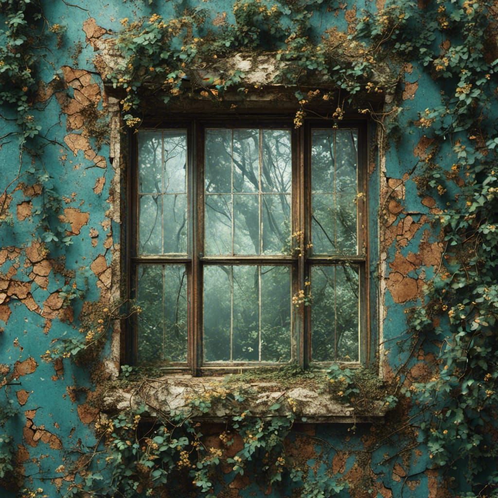  <lora:MJ6 Decay:1.0> cracked windows , realistic photography by Elsa Bleda
