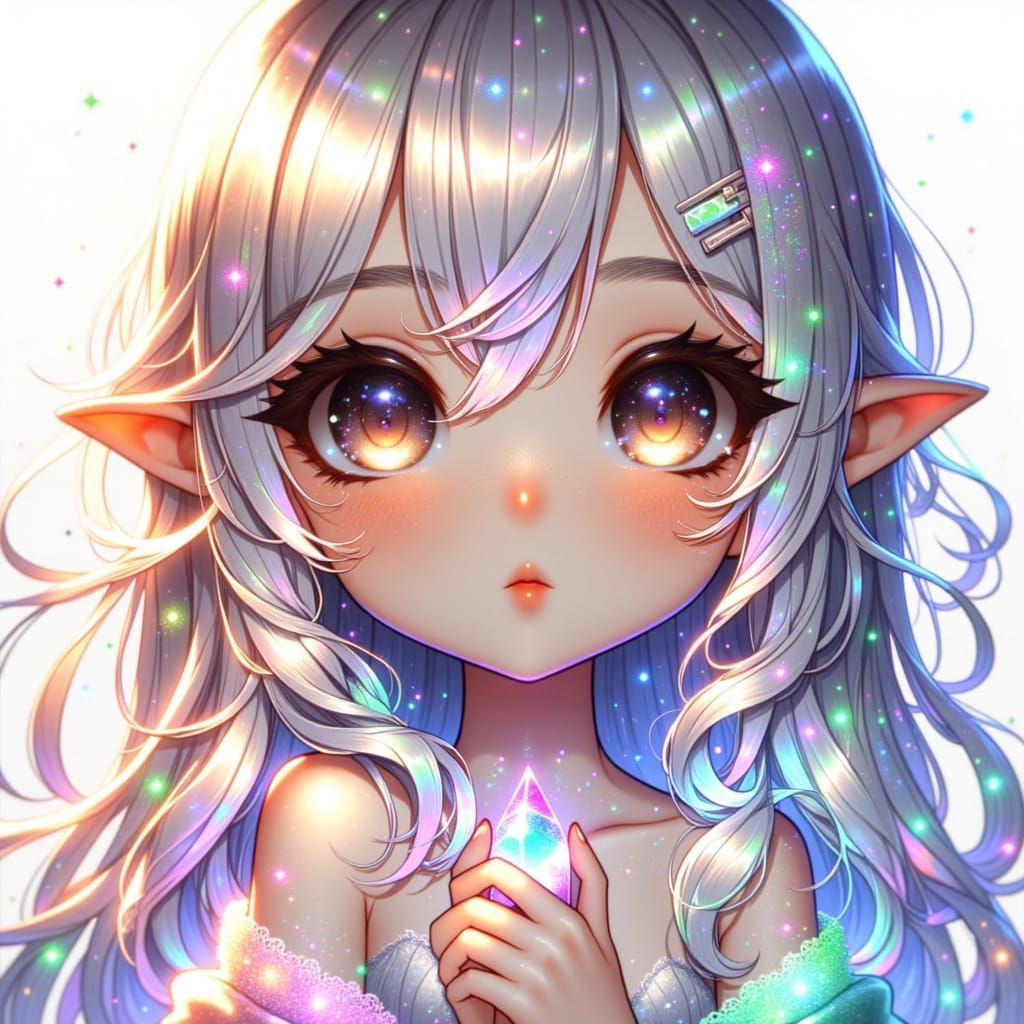 <lora:Triadic Stylecta Fx:1.0>, cute anime girl with freckles, detailed head and shoulders portrait, featured on pixiv, kawaii, lofi, anime ...