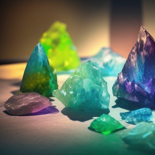 Crystals for sale AI Generated Artwork NightCafe Creator