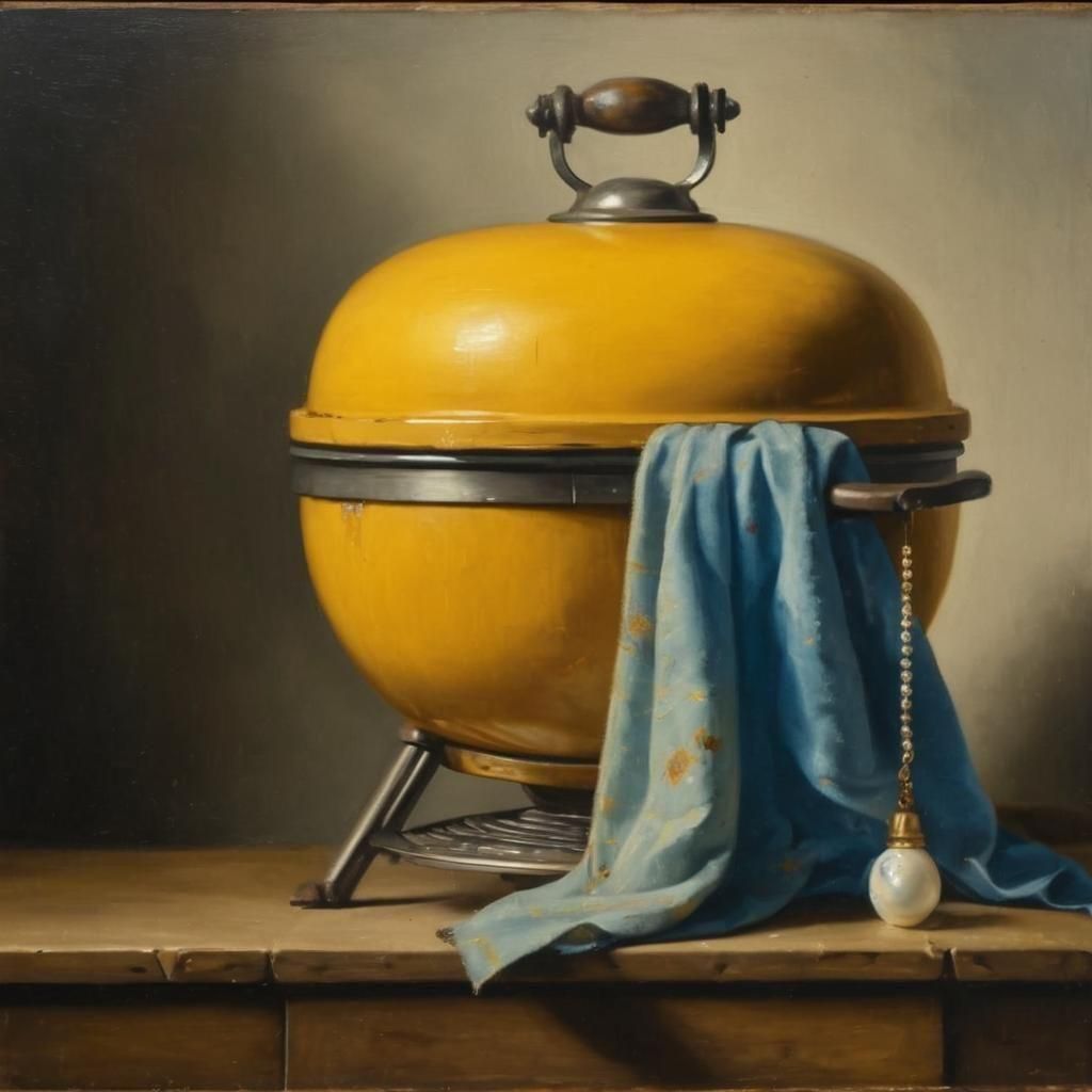 Grill With a Pearl Earring, Johummus Vermeal, c. 1655