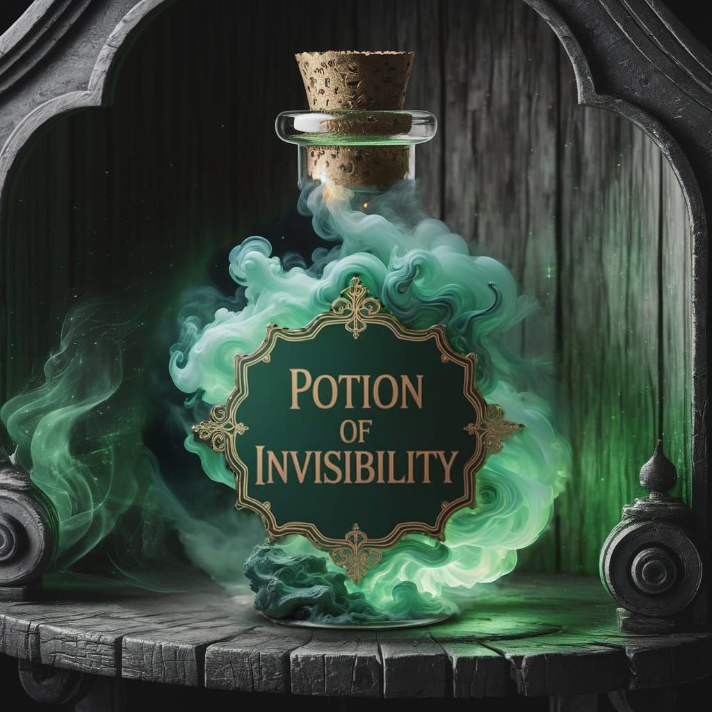 Potion of Invisibility. Remember where you put it last.  by @Tina