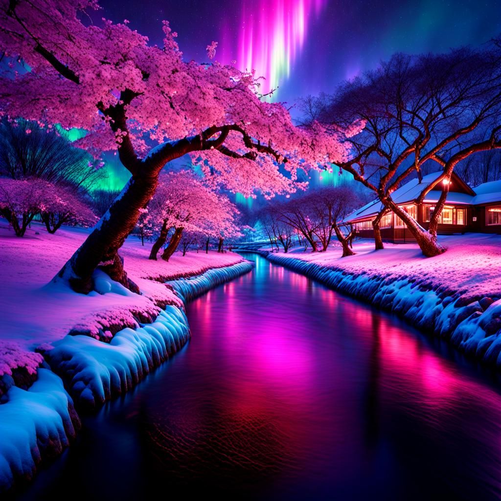 Beautiful cold scene