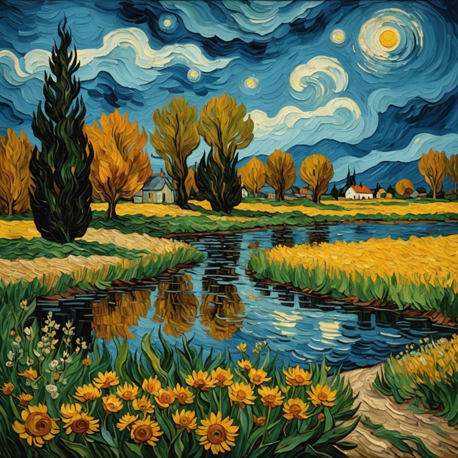 Impasto Van Gogh  by @DarkUnicornVet 