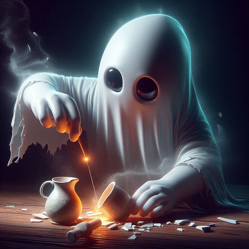 "What kind of glue do ghosts use? Super- Boo."