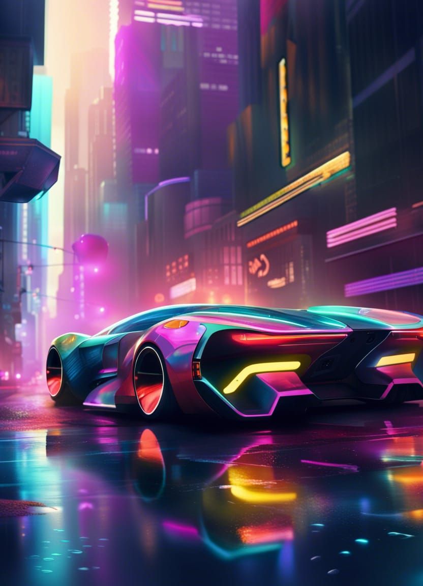 Futuristic Car - Ai Generated Artwork - Nightcafe Creator