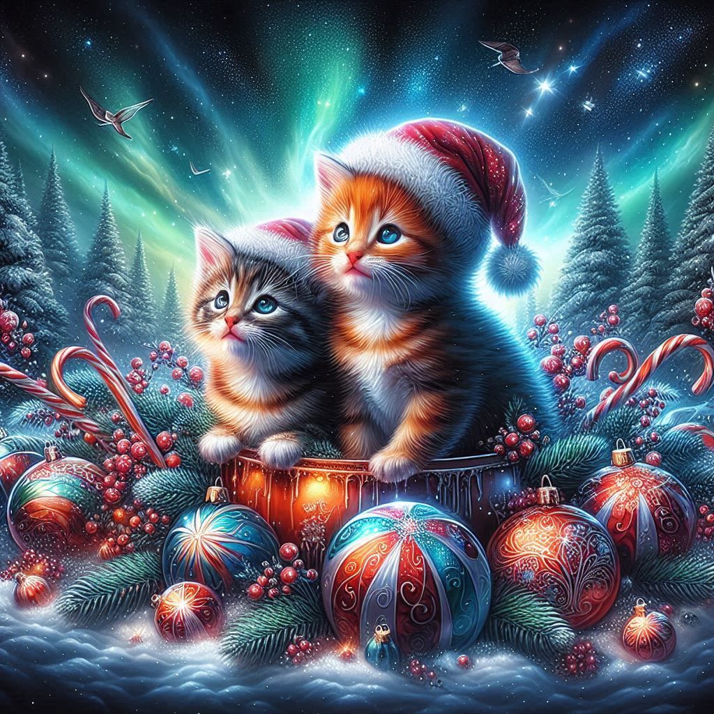 Christmas Kittens