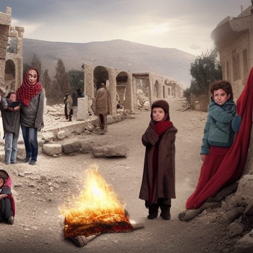 in Syria by simply sending them warm woollen clothes, blanke...