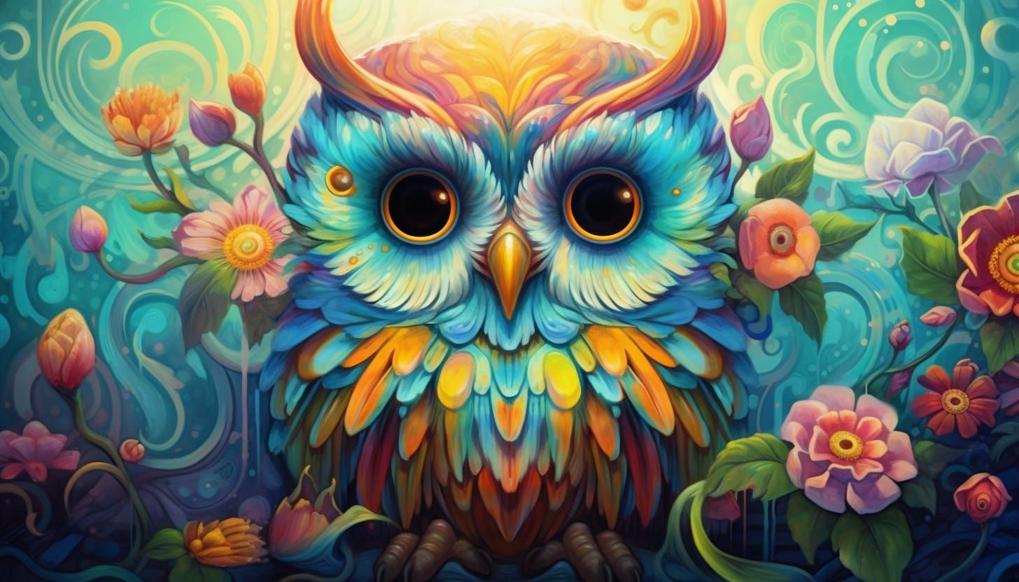 ArtByKateB - a study in Owls