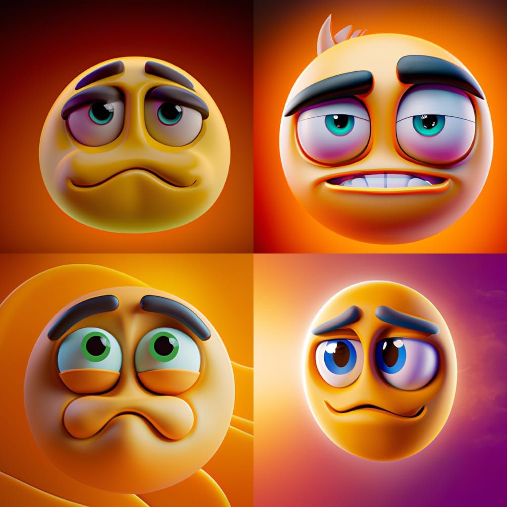 The Derp Family from the Emoji Movie  by @MrGeeeezus