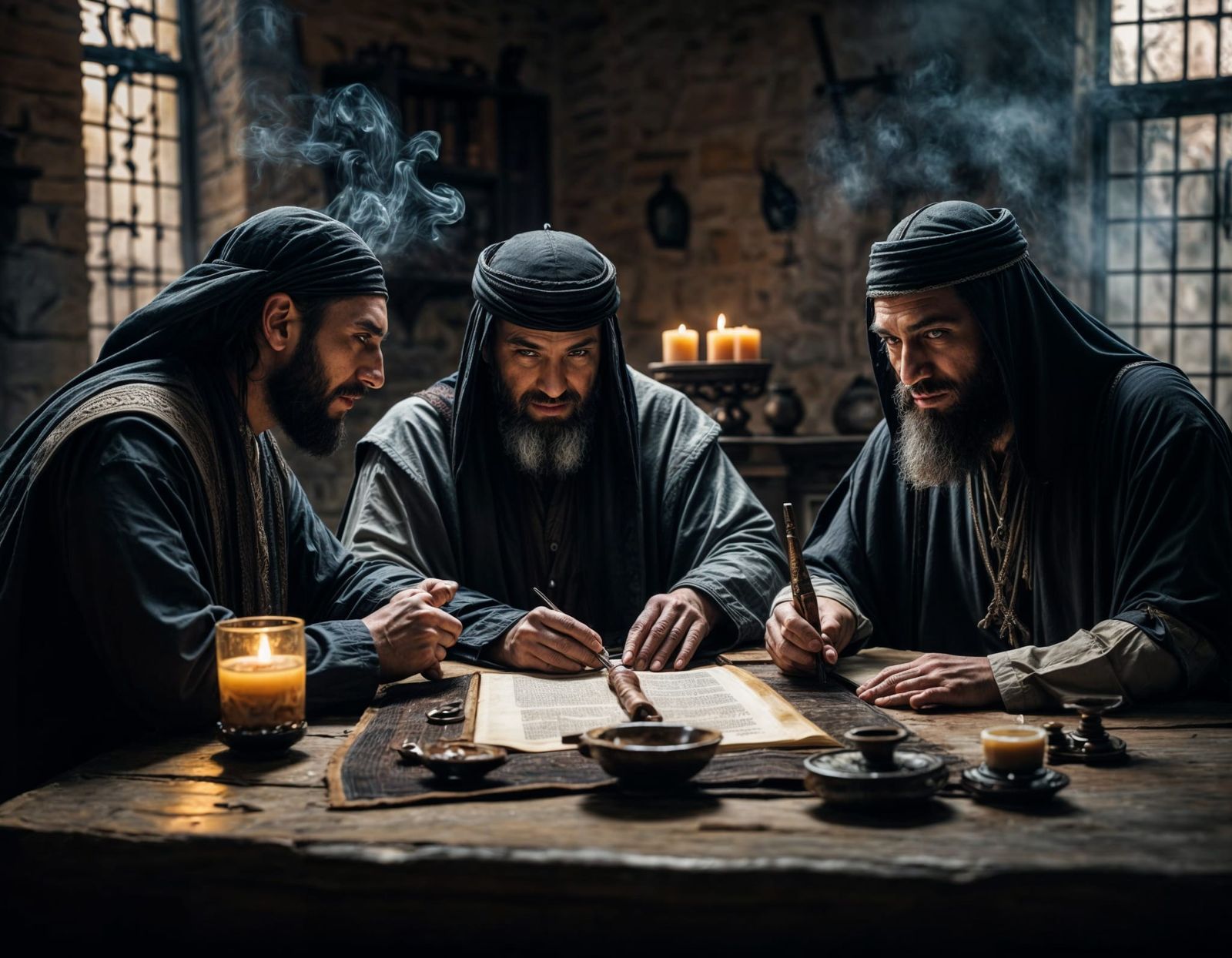 Sanballat, Tobiah and Geshem plot against Nehemiah